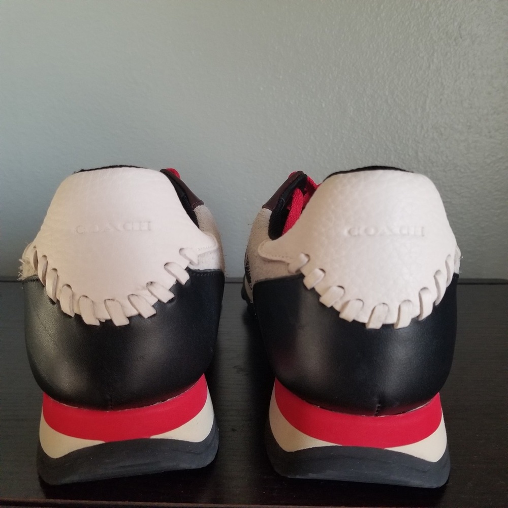 COACH Mens Hairy Suede Casual Trainer shoes sz 9.5 - Picture 9 of 11